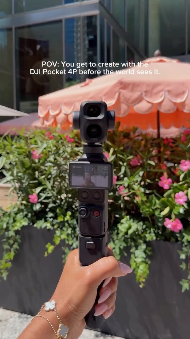 Yes 🤭 your girl loves tech ✨ Mi gente!!! what a privilege to get my hands on the DJI Pocket 4P early 🔥 The camera quality is insane, the stabilization is next level, and honestly… it might be the best vlogging camera out there right now
-
 @djiglobal @osmo_global 
-
#Djipocket4p #vlogcamera #digitalcamera #cinematicvideo