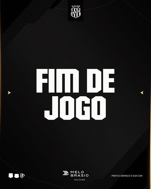 Fim de jogo.

Ponte Preta volta a campo no domingo, às 11h, diante do Juventude, em Caxias do Sul.

#PON1X2CUI
#VamosPonte
