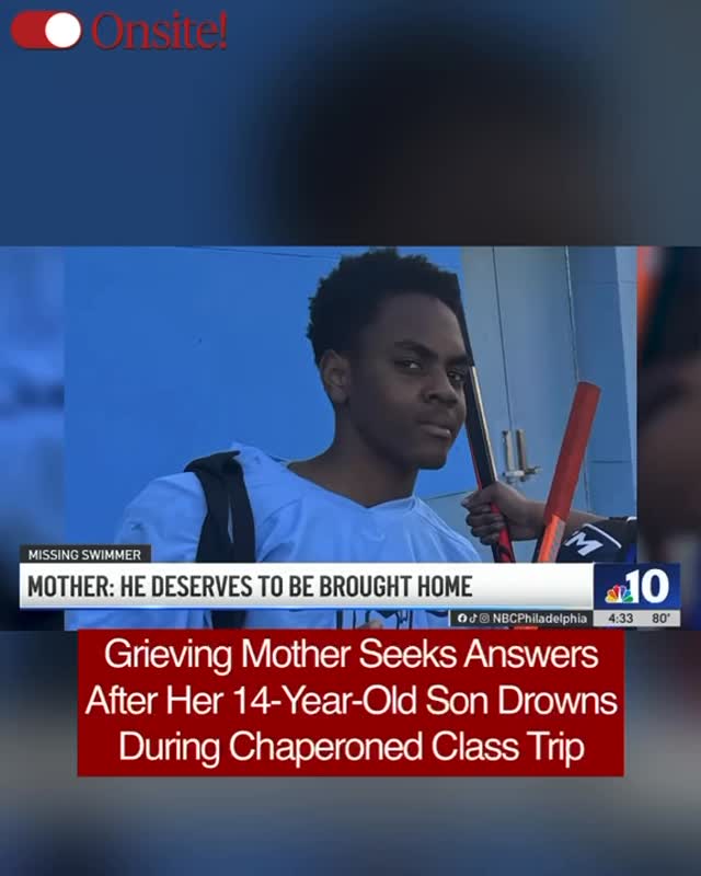 Philadelphia mother #ShyaraHill is seeking answers after the tragic disappearance of her 14-year-old son, #DavorisCarter III, during a chaperoned school trip to Wildwood, New Jersey.
___________________________________________________
According to reports, the teen entered the ocean with other students when they were caught in strong currents. While others were rescued, Davoris was swept further out and remains missing.
___________________________________________________
Now the grieving mother is demanding accountability over the supervision and safety protocols during the outing. Authorities and emergency responders have since ceased operations in the area after ongoing search efforts failed to locate the teen.

📹: @NbcPhiladelphia