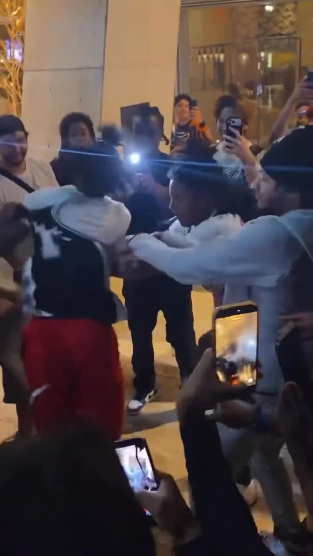 Should they be arrested for this? 🤔 

Last night after the NY Knicks lost in game 3 to the Spurs, a group of Knicks fans targeted a man wearing a Spurs Jersey and forced him to take it off so they can burn it in the streets. 

#americasgoneviral #nyknicks #spurs
