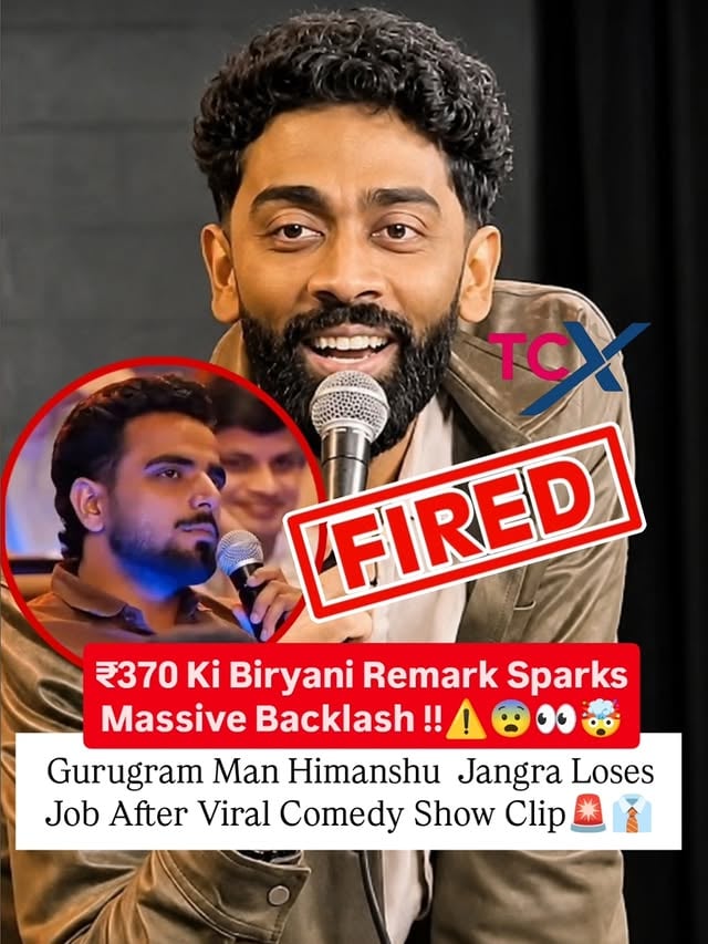 What started as a crowd-work moment at comedian Pranit More’s show has snowballed into a nationwide debate on consent, accountability, and the consequences of viral content. A Gurugram-based employee was reportedly terminated after a controversial “₹370 ki biryani” remark made during the show triggered widespread outrage online. While both the audience member and Pranit More later issued apologies, the incident continues to fuel discussions about where humor ends, responsibility begins, and how social media can reshape lives overnight
.
.
.
Follow: @tcx.official 
.
.
.
Pranit More, ₹370 Biryani Controversy, Himanshu Jangra, Viral Video, Gurugram News, Stand-Up Comedy, Social Media Backlash, Internet Controversy, Consent Debate, Viral Clip, Trending India, Accountability, Comedy Show Controversy, Online Outrage, Starvik Design, Workplace Ethics, Gender Debate, Viral News, Instagram Trend, Internet Reaction.
.
.
#pranitmore #370biryani #womensafety #viralvideo #tellychakkar