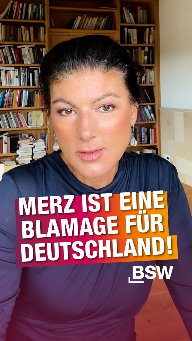 Merz macht Deutschland zum Gespött der Welt! Jüngstes Beispiel: die unmissverständliche Absage des neuen ungarischen Ministerpräsidenten an die Aufforderung unseres selbsternannten Außenkanzlers, Ungarn solle sich an der Verlängerung des sinnlosen Ukraine-Kriegs beteiligen. Was für eine Blamage für Merz, der unser Land mit einer skurrilen Mischung aus doppelten Standards, Moralmaulheldentum und neuer Großmannssucht international immer weiter ins Abseits manövriert. Kein Wunder, dass die Bundesregierung auch bei der Bewerbung um einen Sitz im UN-Sicherheitsrat eine Klatsche kassiert hat. Es ist höchste Zeit, diese ruinöse Politik zu stoppen! Der Osten kann die Ära Merz und seiner Koalition beenden, wenn die amtierenden Ministerpräsidenten von CDU und SPD bei den Landtagswahlen im Herbst abgewählt werden. Eine Stimme für das BSW ist der sicherste Weg dorthin.