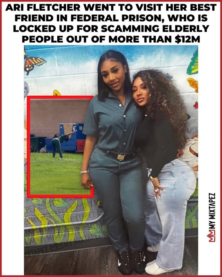 Ari Fletcher visits best friend Tatiana Williams who’s locked up in the FEDS 🔒